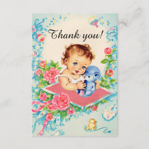  baby meisje "dank je" Kaarten