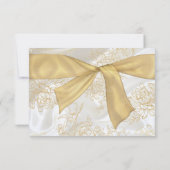 Baby Meisje Doop Doop Gouden Reactie Kaart (Achterkant)