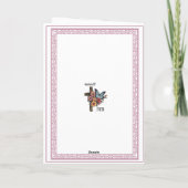  baby meisje doop met engel kaart (Achterkant)