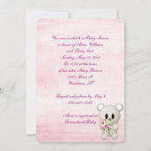 Baby Meisje Douche-baby in wolken Kaart (Achterkant)