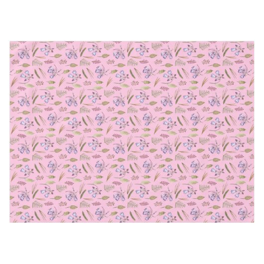 Baby Meisje Douche Bloementuin Botanische Decor Tafelkleed (Voorkant (Horizontaal))