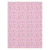 Baby Meisje Douche Bloementuin Botanische Decor Tafelkleed (Voorkant)