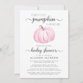 Baby Meisje Douche Door Mail Pompoen Roze Waterver Kaart (Voorkant)