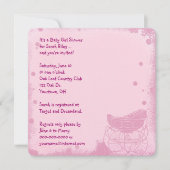  Baby Meisje Douche Kaart (Voorkant)