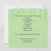 Baby meisje douche met aangepaste foto kaart (Achterkant)