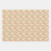 Baby Meisje Douche Pompoen Kinder Cadeau Wrap Inpakpapier Vel (Voorkant)