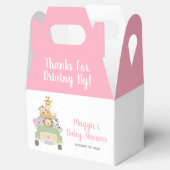 Baby Meisje Douche Safari Bedankt voor het Rijden Bedankdoosjes (Geopend)