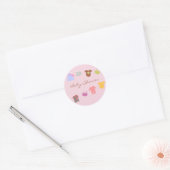 Baby Meisje Douche Sticker (Envelop)