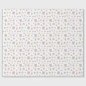 Baby Meisje Douche Stork Carriage Bottle Soother Cadeaupapier (Vlak)