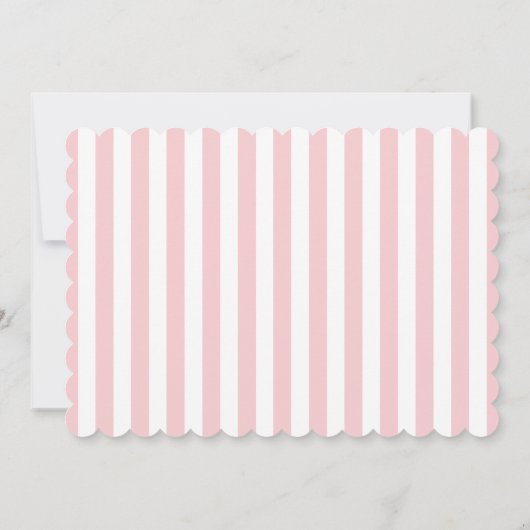 Baby meisje, Douche uitnodiging (Achterkant)