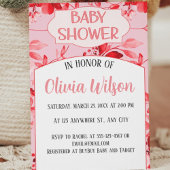Baby Meisje Douche Uitnodigingen Little Wildflower