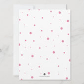 Baby Meisje Douche Uitnodigingen Waterverf Fox (Achterkant)