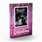 Baby Meisje Echografie Zwangerschap Aankondiging Fotoblokken (Links)