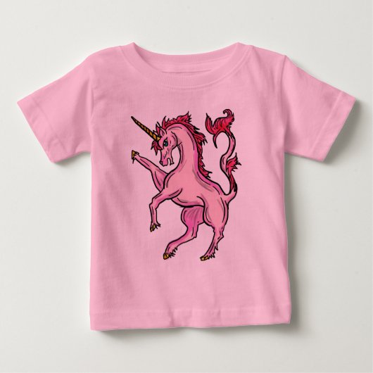 Baby meisje eenhoorn shirt (Voorkant)