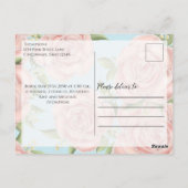 Baby Meisje Eenvoudige Overlay Tekst Pasgeboren Fo Briefkaart (Achterkant)