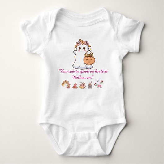 Baby meisje eerste Halloween Romper (Voorkant)
