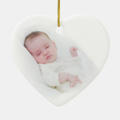 Baby Meisje Eerste Kerstboom Foto Ornament Gift (Achterkant)
