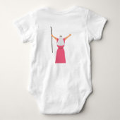 Baby Meisje Eerste Pascha Schattigee Mozes Aangepa Romper (Achterkant)