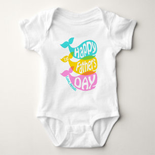 Baby meisje eerste Vaderdag Shirt Whale