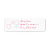 Baby Meisje en Baby Jongen Mailing Labels (Voorkant)