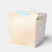 Baby Meisje en een Abrikozenpoedel Bedankdoosjes (Achterkant)