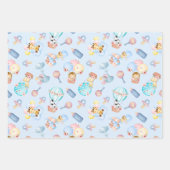 Baby Meisje en Jongen Thema Inpakpapier Vel (Voorkant 3)