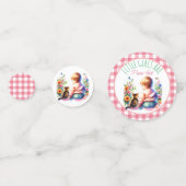 Baby Meisje en Kitten | BABY SHOWER Confetti (Voorkanten)