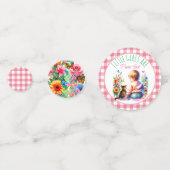 Baby Meisje en Kitten | BABY SHOWER Confetti (Achterkanten)