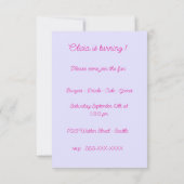 Baby meisje en teckels eerste verjaardagsfeestje kaart (Achterkant)