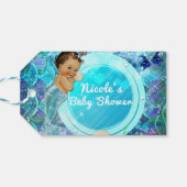 Baby Meisje Enchanted Mermaid Baby shower Party Cadeaulabel (Achterkant Horizontaal)