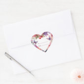 Baby Meisje Fairy Eerste Verjaardag Gift Hart Sticker (Envelop)