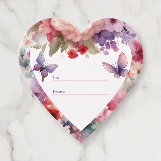 Baby Meisje Fairy Eerste Verjaardagshart Gift Labe Bedankjes Labels (Voorkant)