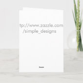 Baby meisje felicitatiekaart kaart (Achterkant)