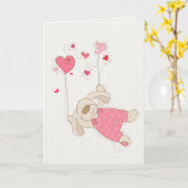 Baby meisje felicitatiekaart kaart (Gele Bloem)