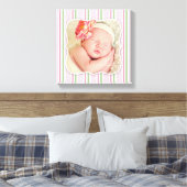 Baby Meisje Foto [12x12 inch] Canvas Afdruk (Insitu (Slaapkamer))