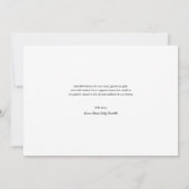 Baby Meisje Foto dank je hart script douche Bedankkaart (Achterkant)