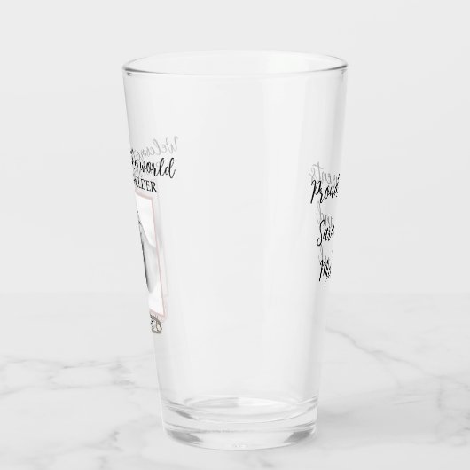 Baby Meisje Foto Keepsake Glas (Links)