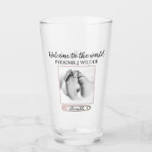 Baby Meisje Foto Keepsake Glas (Voorkant)