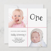 Baby Meisje Foto's nonpareils snoep Kaart (Voorkant)