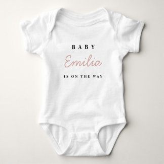 Baby meisje geboorte aankondiging bodysuit