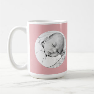 baby meisje geboorte aankondiging koffiemok
