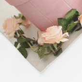 Baby Meisje Geboorte Stat Aankondiging Foto Fleece Deken (Hoek)