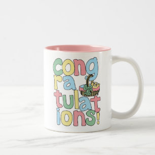 BABY (Meisje) Gefeliciteerd Tweekleurige Koffiemok