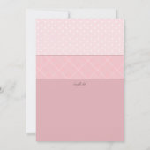 Baby Meisje Geschulpte Frame Foto Geboorteaankondi Aankondiging (Achterkant)