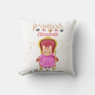 Baby Meisje Gifts 1e Verjaardag Douche Prinses Kat Kussen