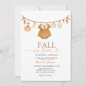 Baby Meisje Herfst in Liefde Pompoen Kleding Uitno Kaart (Voorkant)