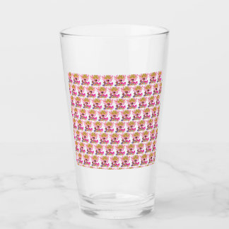 Baby Meisje in Roze Glas