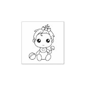 Baby Meisje Jumpsuit 1x1 Rubberstempel (Afrduk)