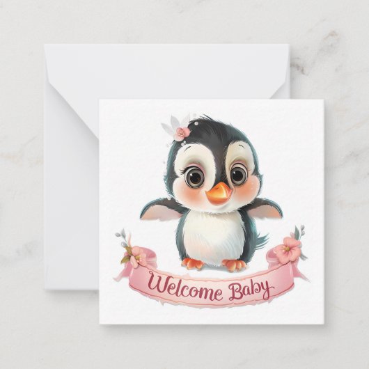 Baby meisje Kaarten Notitiekaartje (Voorkant)