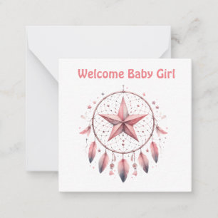Baby meisje Kaarten Notitiekaartje